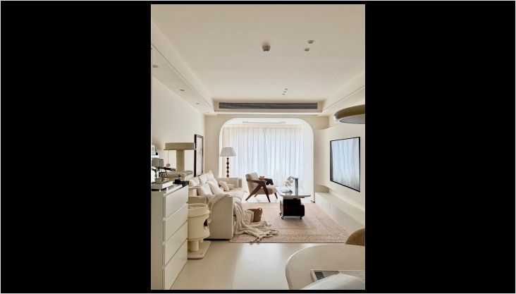 100㎡的奶油风小家，温馨舒适