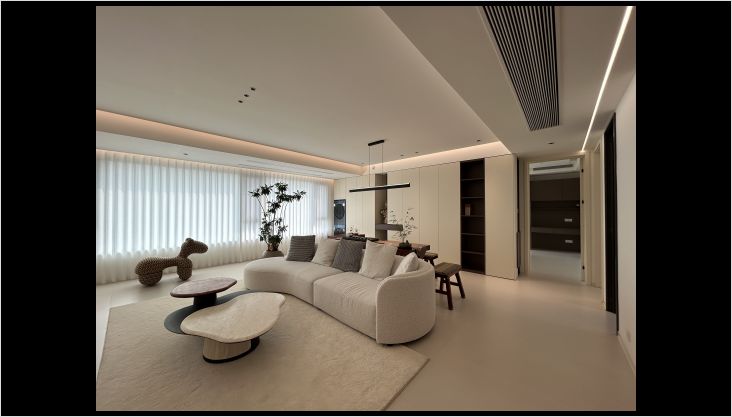 中海九樾169㎡奶油中古风实景落地